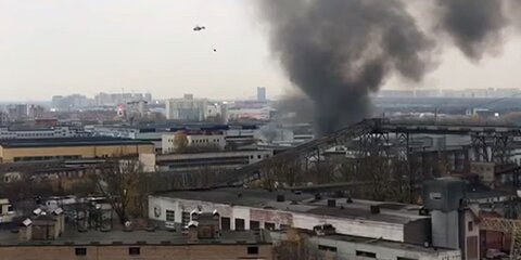 Возгорание на складе на западе столицы локализовано