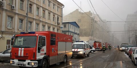 В поликлинике на юго-востоке Москвы произошел пожар