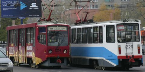 На Шаболовке столкнулись два трамвая