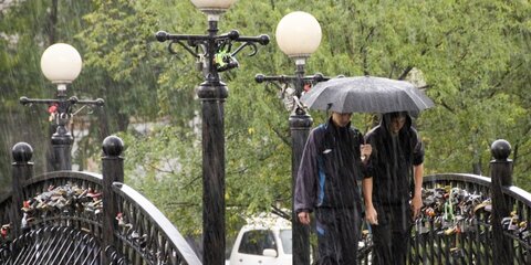 В пятницу в столице ожидается дождь с грозой и до 26 градусов тепла