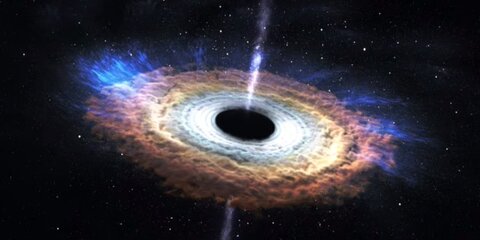 NASA показало разрушение звезды черной дырой