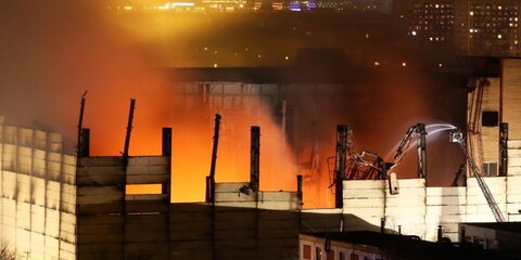 Пожар на Тушинском машиностроительном заводе потушен