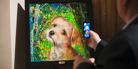 В Москве портрет собаки из приюта продан за 250 тысяч рублей