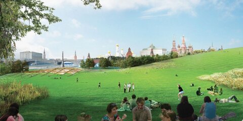 Грунт для парка "Зарядье" будет доставлен баржами по Москве-реке
