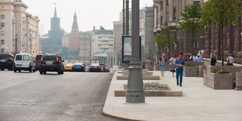 Собянин сообщил о завершении работ по программе благоустройства «Моя улица»
