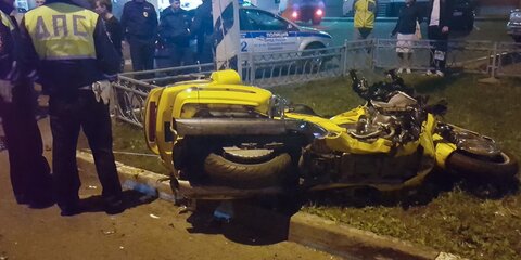 Мотоциклист пострадал в аварии на юге столицы