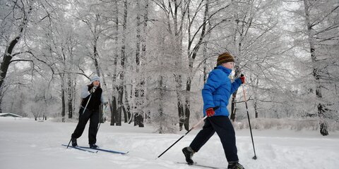 Порядка 60 лыжных трасс открыли в столичных лесопарках