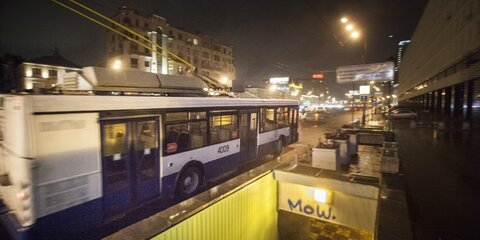 Движение трех маршрутов троллейбусов приостановлено на западе столицы