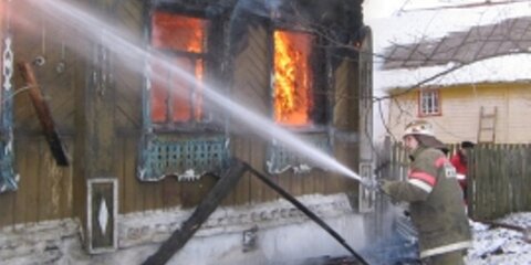 Один человек пострадал при пожаре в частном доме в Подмосковье