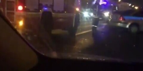 Пять автомобилей столкнулись на Кутузовском проспекте