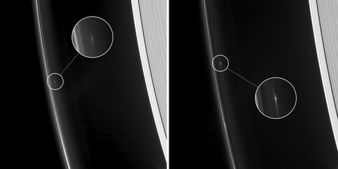 «Кассини» получил фотографии загадочных структур в кольцах Сатурна