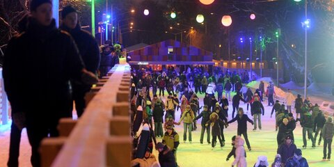 Более миллиона москвичей посетили катки в столичных парках этой зимой