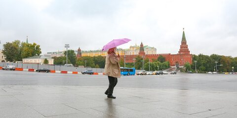 Небольшой дождь ожидается в столице в первый день мая