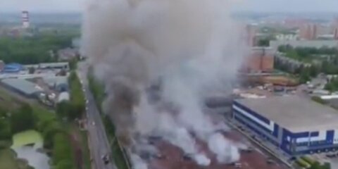 Пожар на складе в подмосковном Лыткарине удалось локализовать за 10 часов