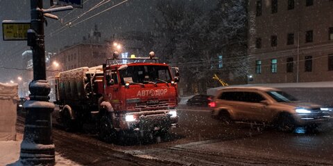 Бирюков: 65% улиц и 70% дворов столицы убраны от снега
