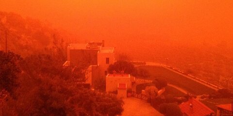 Накрывшая греческий остров Крит оранжевая пыль пришла на Кубань