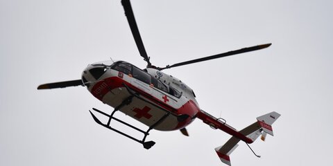 Санитарный вертолет эвакуировал пострадавшего в ДТП на востоке Москвы