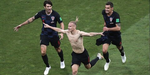 Сборная Хорватии победила в матче 1/4 финала ЧМ-2018