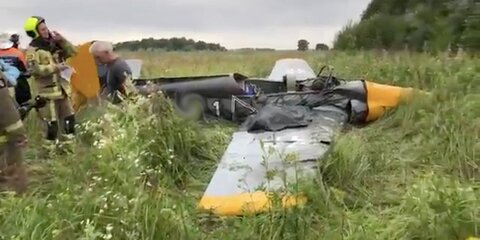 Легкомоторный самолет упал в Серпуховском районе Подмосковья