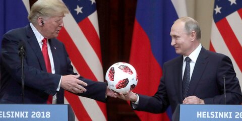 В подаренном Путиным Трампу мяче ЧМ-2018 нашли встроенный чип