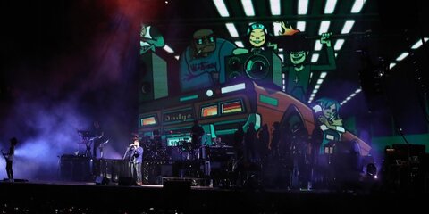 Первый концерт Gorillaz в Москве прервали из-за грозы