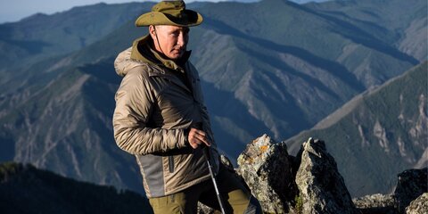 Опубликованы фотографии отдыха Владимира Путина в Тыве