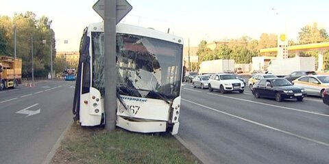 В результате ДТП с участием троллейбуса никто не пострадал – Мосгортранс