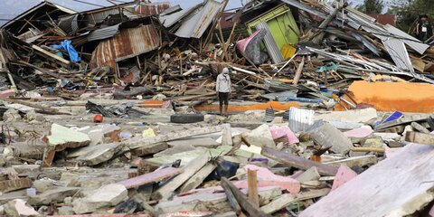 Число погибших в результате землетрясения в Индонезии превысило 1,6 тысячи человек