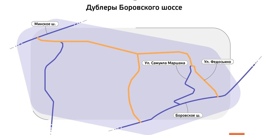 Дублер егорьевского шоссе схема