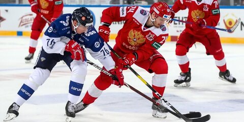 Российские хоккеисты разгромили финнов в матче Кубка Первого канала