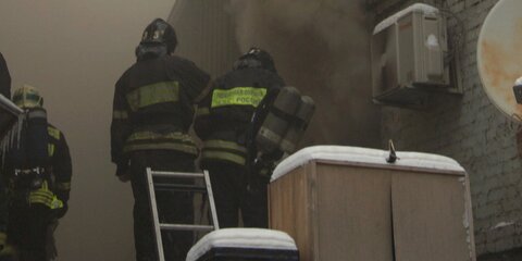 Пожар в административном здании в Хамовниках потушили