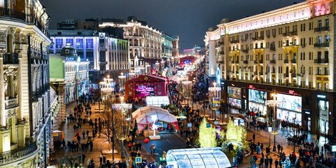 Новогодние гулянья в Москве посетили 10,6 млн человек