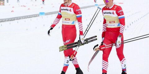 Российские лыжники взяли серебро в командном спринте на ЧМ