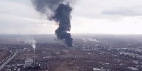 В Хакасии загорелся цех завода по производству резины