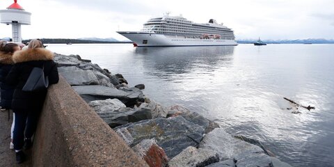 Судно Viking Sky прибыло в норвежский порт
