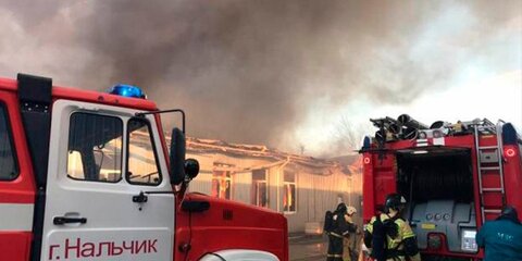 Пламя на кондитерской фабрике в Нальчике потушили