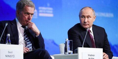 Путин поспорил с Ниинисте из-за санкций и Крыма