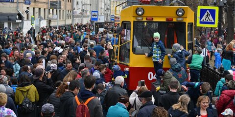 Парад трамваев в Москве собрал рекордное число гостей