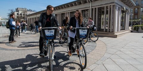 Тарифы на велопрокат в Москве не изменятся