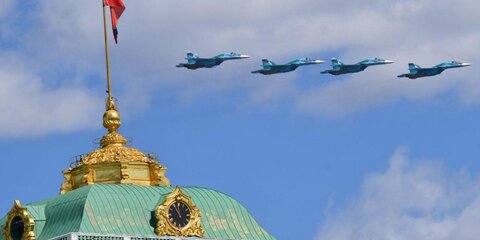 В Москве прошла репетиция воздушной части парада к 9 Мая