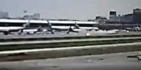 Момент удара самолета Москва – Мурманск попал на видео
