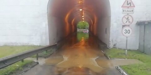 Тоннель затопило между Балашихой и Железнодорожным