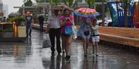 Москве предрекли ливни и грозы на предстоящей неделе