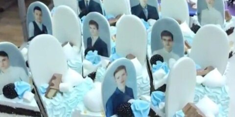В Красноярске выпускникам подарили торт в виде надгробий