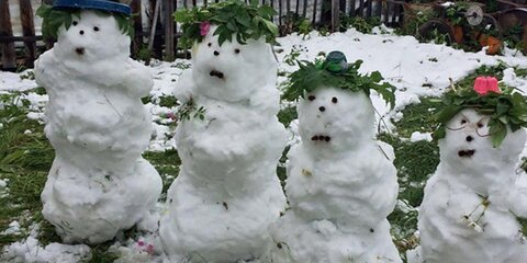 Первый снег выпал в России