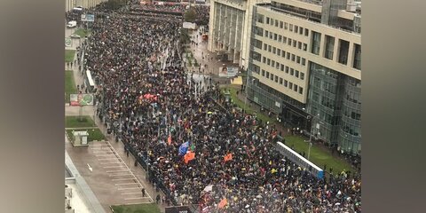Около 20 тысяч человек участвуют в митинге на проспекте Академика Сахарова – МВД