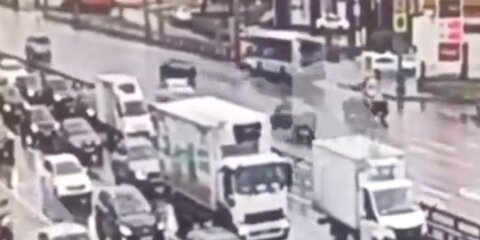 Опубликовано видео с места ДТП на Ленинградском шоссе