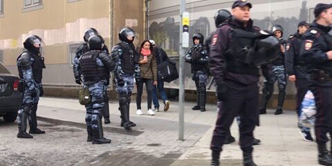 В центре столицы задержано 136 участников несогласованной акции – МВД