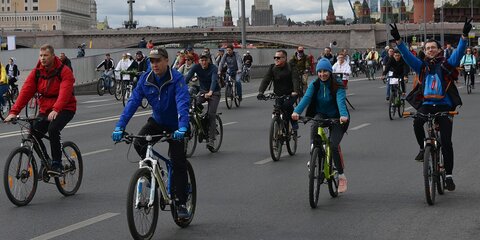 Около 30 тысяч человек приняли участие в осеннем велофестивале в Москве