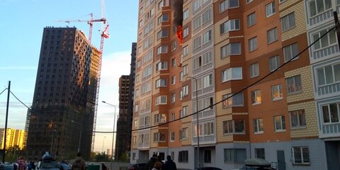 Человек выпрыгнул с седьмого этажа горящей квартиры в Ховрине